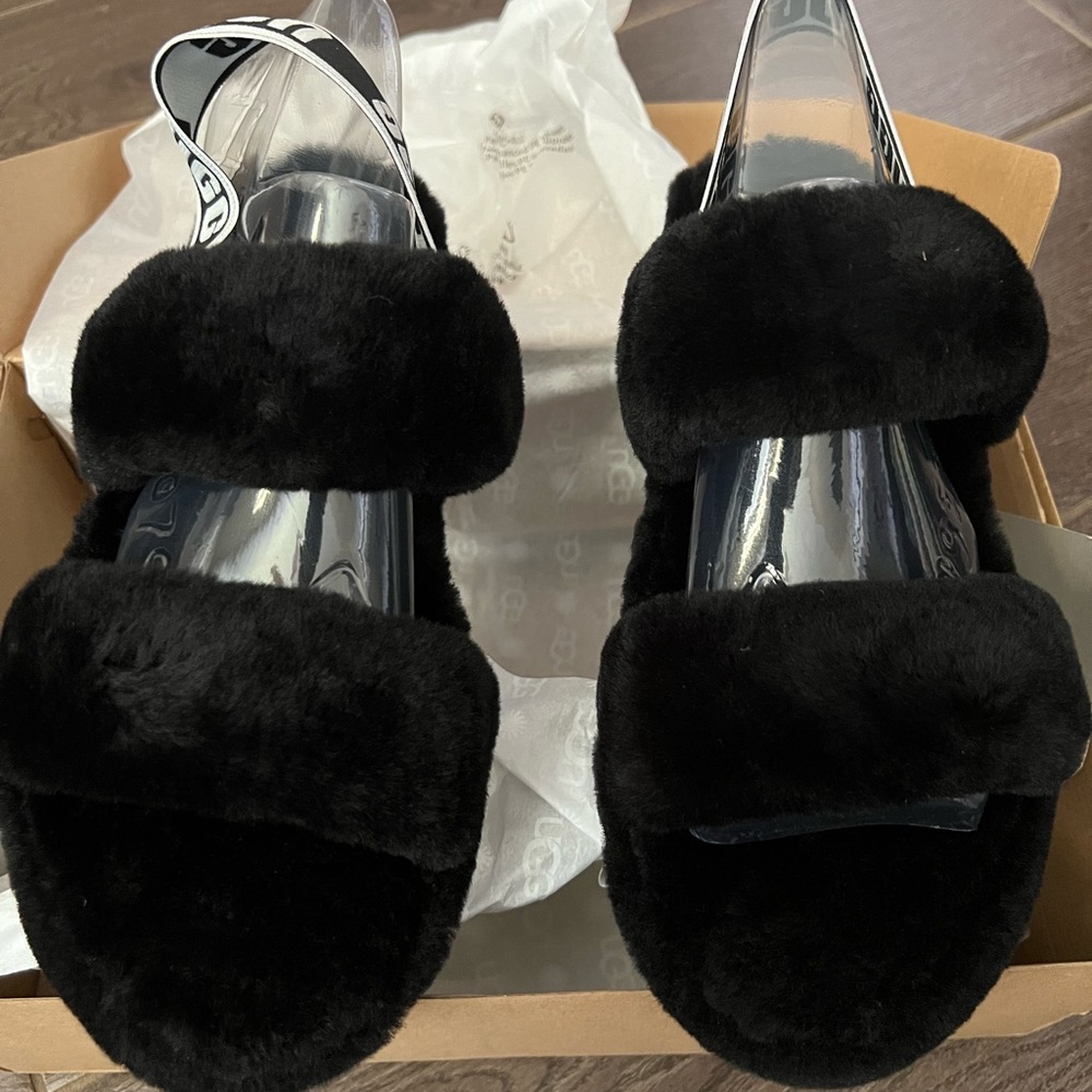 UGG W OH YEAH Black sandals. Brand new, never worn.